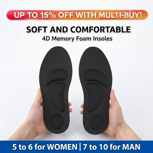 Memory foam shoe insoles - insoles, for