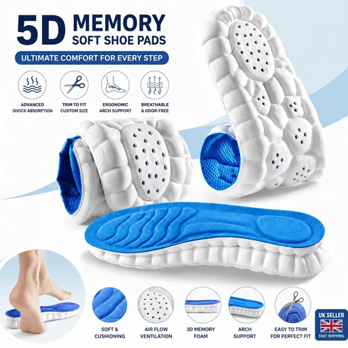 Memory foam shoe insoles - foam, for