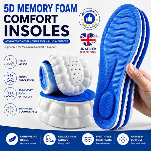 Memory foam shoe - insoles, for