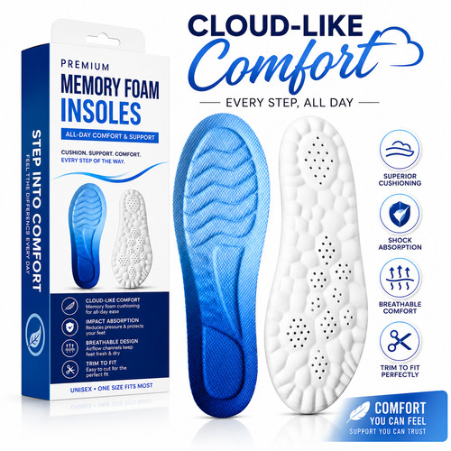 Memory foam shoe insoles for - memory,