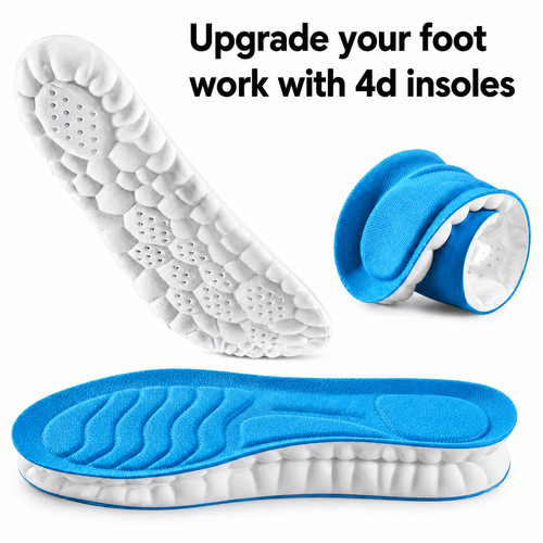 Memory foam shoe insoles - 4d,