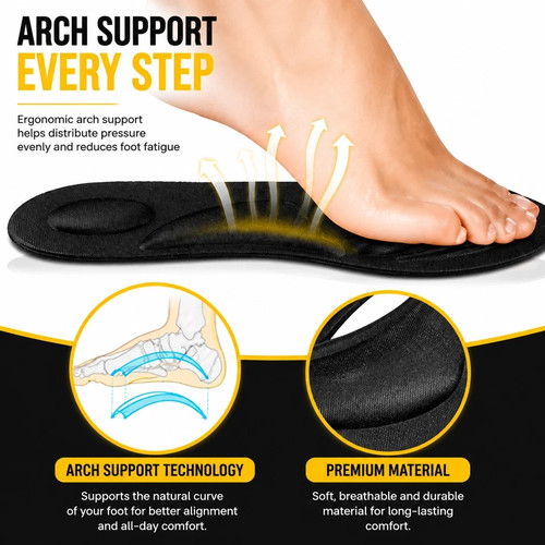 Memory foam shoe - insoles, for
