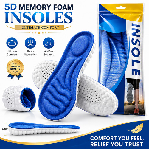Memory foam shoe insoles - memory,